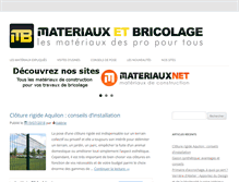 Tablet Screenshot of materiauxetbricolage.com